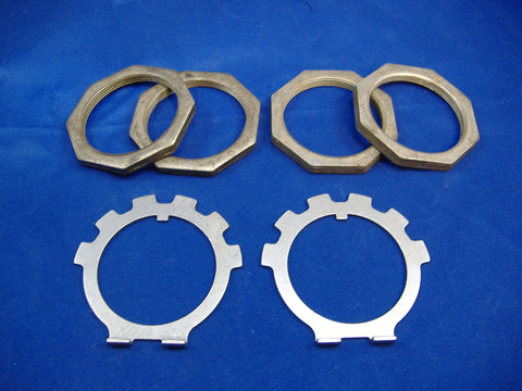 SPINDLE NUT AND LOCK WASHER SET, PAIR, FOR M35A2 - M35A3