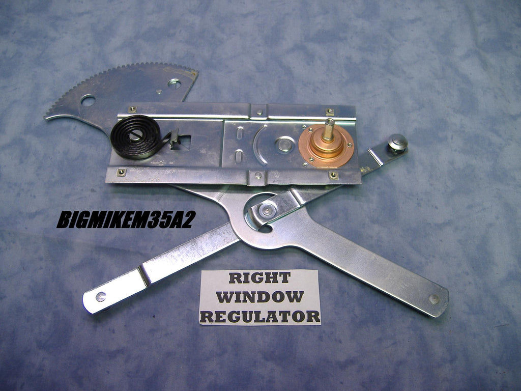 RIGHT SIDE WINDOW REGULATOR PART NUMBER 7373290 NSN 2540006930603 OTHER NUMBERS INCLUDE KC6676, 101081R91.