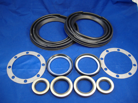 FRONT AXLE HUB GASKET AND SEAL KIT w/  NON ZIPPER BOOTS FOR M35A2