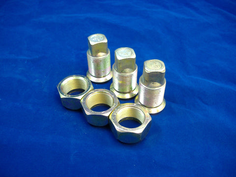 LEFT HAND INNER AND OUTER LUG NUTS FOR DUAL REAR WHEELS, SET OF THREE, M35-M54-M809-M939