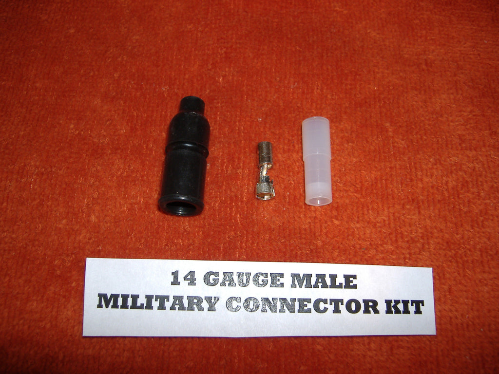 14 GAUGE MILITARY WIRE CONNECTOR, MILITARY WIRE TERMINAL, MILITARY WIRE CONNECTOR, PACKARD CONNECTOR, STEEL SOLDIERS, M35A2 WIRE HARNESS, ERIKS SURPLUS, M939 WIRE CONNECTORS, M809, ARMY TRUCK WIRE HARNESS, C AND C EQUIPMENT, BOYCE EQUIPMENT, EASTERN SURPLUS, M809 PARTS, M813 PARTS, M923 PARTS, M54A2 PARTS, M109A3 PARTS, M35A3 PARTS, M998 PARTS, HMMWV, HEMTT, M151 ELECTRICAL PARTS, BIG MIKES SURPLUS, BIG MIKES MOTORPOOL, BIG MIKE'S MOTOR POOL, M715 PARTS, KAISER JEEP