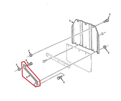 USED, TAKE OFF - CARGO BODY SPLASH GUARD SUPPORT BRACKET FOR M939 SERIES