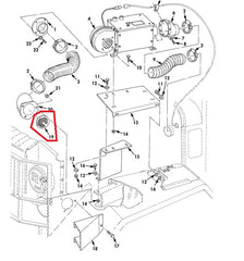 INTAKE STRAINER FOR CAB PERSONNEL HEATER - 7390375