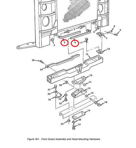 USED, TAKE OFF - HOOD TORSION SPRING FOR M939 SERIES