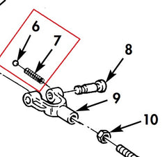 DETENT BALL AND SPRING FOR QUICK RELEASE LINKAGE CLEVIS - MS19060-1013 / 913063