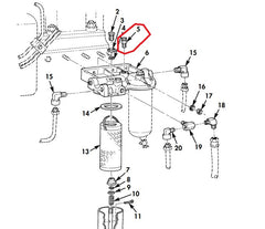 FUEL FILTER BLEEDER VALVE FOR MULTIFUEL ENGINES - 10951003