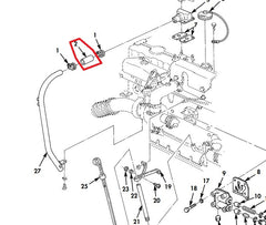 CRANKCASE VENT CONNECTING HOSE - 8357967-5