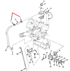 CLAMP FOR CRANKCASE VENT CONNECTING TUBE - 4820SS