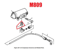 AIR GOVERNOR ADAPTER FITTING - 11613883, 120B1-8X1-8