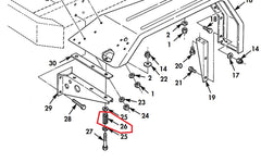 FRONT FENDER MOUTNING SPRING FOR M35A2 - 7521975