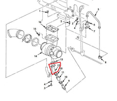 TURBO OIL RETURN TUBE FOR MULTIFUEL - 11642107