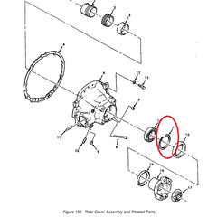 TRANSMISSION OUTPUT BEARING RETAINING RING FOR M939 SERIES - 6834567