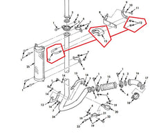 USED, TAKE OFF -EXHAUST STACK UPPER MOUNTING CLAMP - 11676955