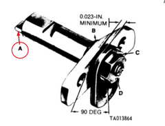 THROTTLE PIN FOR FUEL CUT OFF SHAFT, MULTIFUEL ENGINE - TP0458