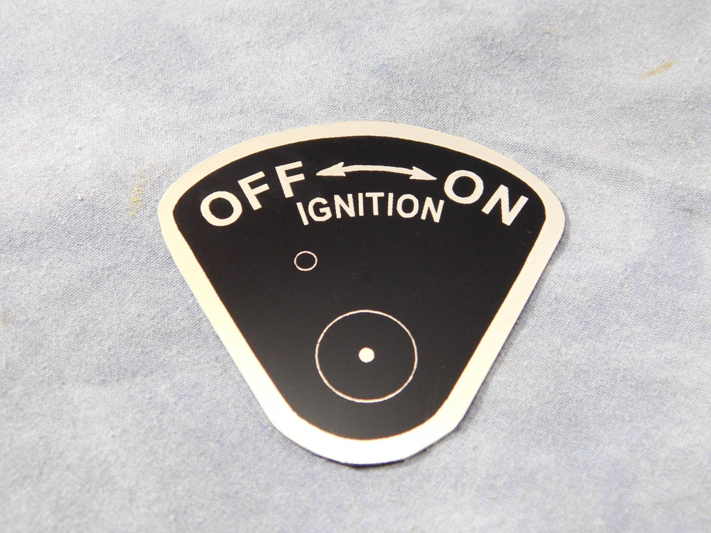 IGNITION ON-OFF DATA PLATE FOR M35A2