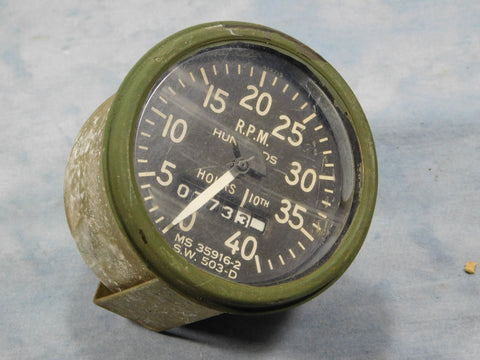TACHOMETER FOR M35A2, M54, M809, M939, MS35916-2 - USED, TAKE OFF