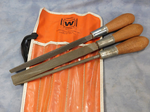 WARRENSVILLE FILE & KNIFE 3pc BASTARD CUT FILE SET