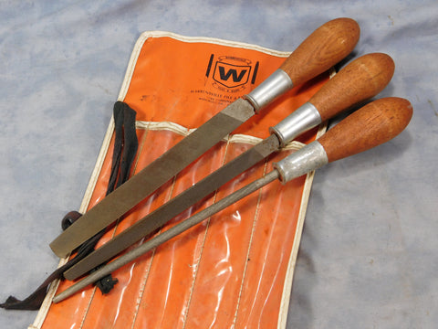 WARRENSVILLE FILE & KNIFE 3pc SECOND CUT FILE SET