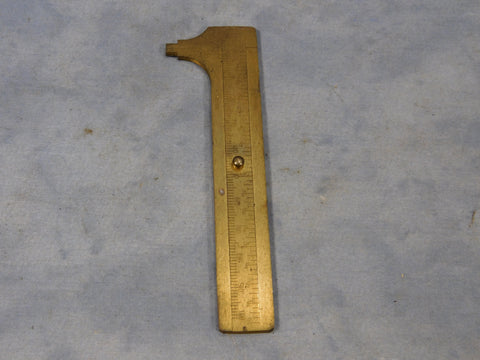 4" BRASS JEWELER'S VERNIER CALIPER MADE IN WEST GERMANY