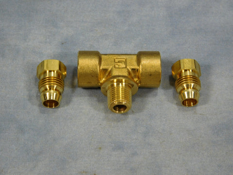 FUEL INJECTOR RETURN LINE TEE FITTING FOR MULTIFUEL ENGINES - 10914555