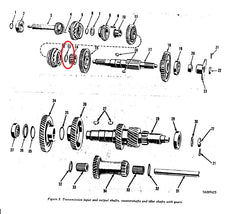 GEAR RETAINING CLIP FOR 2.5 TON MANUAL TRANSMISSIONS.  SEE #13 IN THE DIAGRAM.  MAY BE USED IN OTHER VEHICLES ALSO, BUT CONFIRM THIS IN THE TM BEFORE ORDERING, OR ASK ME AND I CAN LOOK INTO IT FOR YOU.  I CAN LOCATE JUST ABOUT ANY TRANSMISSION INTERNAL ITEM YOU MAY NEED. EMAIL ME IF THERE IS OTHER TRANS PARTS YOU ARE LOOKING FOR THAT I DO NOT HAVE LISTED HERE.  PART # 7521009 NSN 5325-00-699-8457, 5365006998457, 2351T2, 30-381-6, 914367