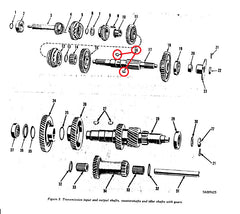 OUTPUT SHAFT WOODRUFF KEY FOR 2.5 TON MANUAL TRANSMISSIONS.  SEE #16 IN THE DIAGRAM.  MAY BE USED IN OTHER VEHICLES ALSO, BUT CONFIRM THIS IN THE TM BEFORE ORDERING, OR ASK ME AND I CAN LOOK INTO IT FOR YOU.  I CAN LOCATE JUST ABOUT ANY TRANSMISSION INTERNAL ITEM YOU MAY NEED. EMAIL ME IF THERE IS OTHER TRANS PARTS YOU ARE LOOKING FOR THAT I DO NOT HAVE LISTED HERE.  PART # MS35756-17 NSN 5315-00-012-4553, 5315000124553, MS21261-R808, 102514, 6J808, 1B8714, 5018