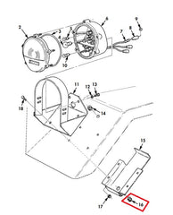GROMMET FOR FRONT PARKING LIGHT WIRE GUARD - MS35489-23