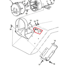 GROMMET FOR FRONT FENDER, WIRE THRU-HOLE - MS35489-19