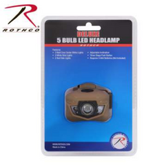 Rothco 5 Bulb LED Headlamp