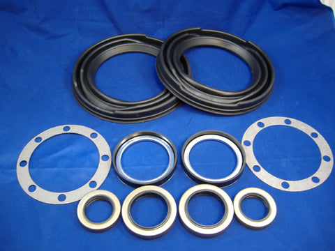 FRONT AXLE HUB GASKET AND SEAL KIT w/  NON ZIPPER SUPER BOOTS FOR M35A2