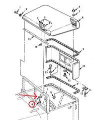 OFFSET WASHER FOR HARD TOP FRONT MOUNTING BOLTS - 7085354