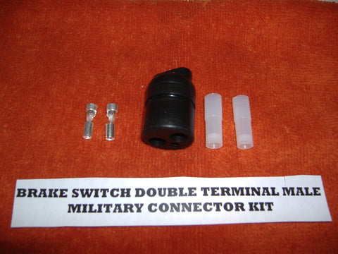DOUBLE CONTACT CONNECTOR FOR MILITARY BRAKE SWITCH, START SWITCH, FUEL PUMP, ETC MS27145-1.